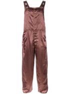 Jean Paul Gaultier Vintage Skull Print Dungarees, Men's, Size: 48, Brown