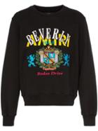 Amiri Beverly Hills Logo Print Cotton Sweater - Black