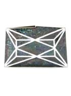 Serpui Mother Of Pearl Clutch - Blue