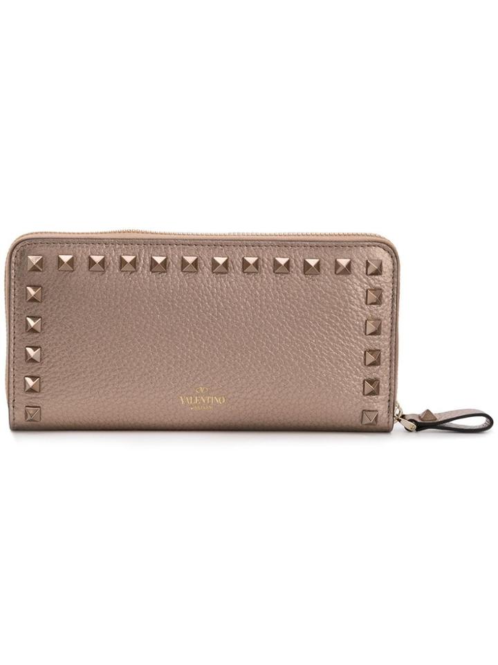 Valentino Valentino Garavani Rockstud Continental Wallet - Metallic