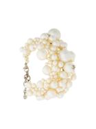 Chanel Vintage Pearl Cluster Bracelet - White