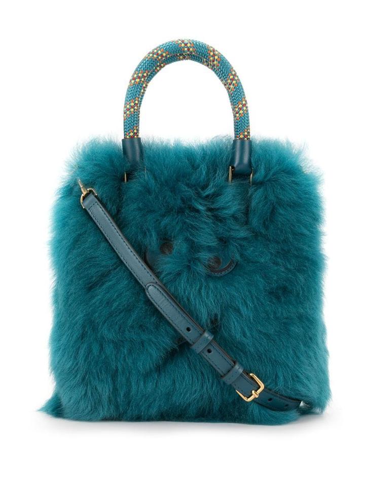 Anya Hindmarch Amused Face Tote - Blue