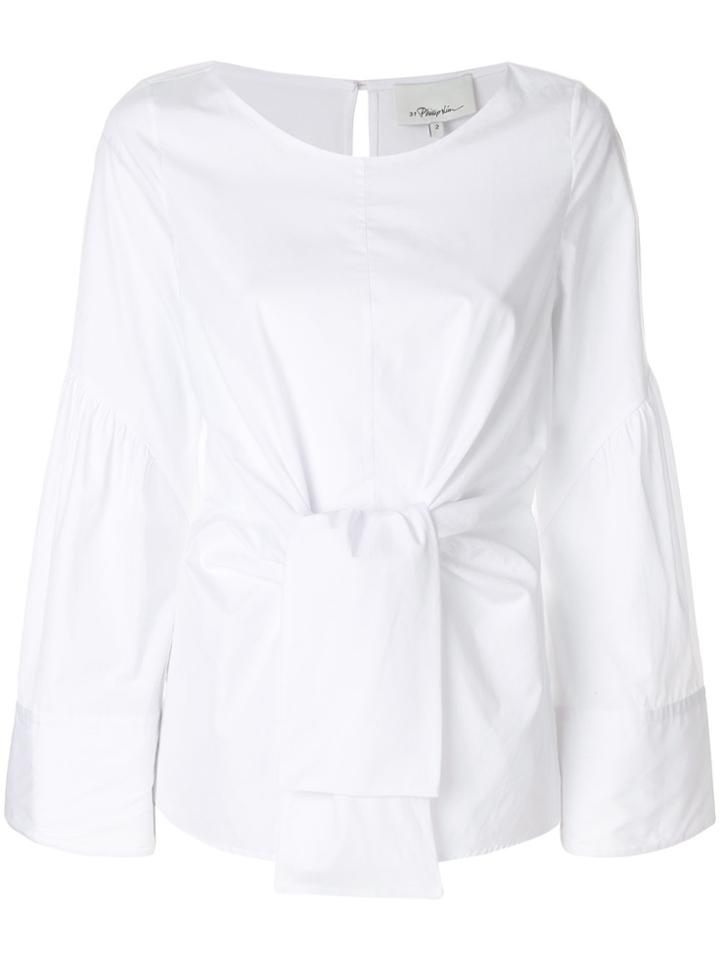 3.1 Phillip Lim Tie Front Shirt Blouse - White