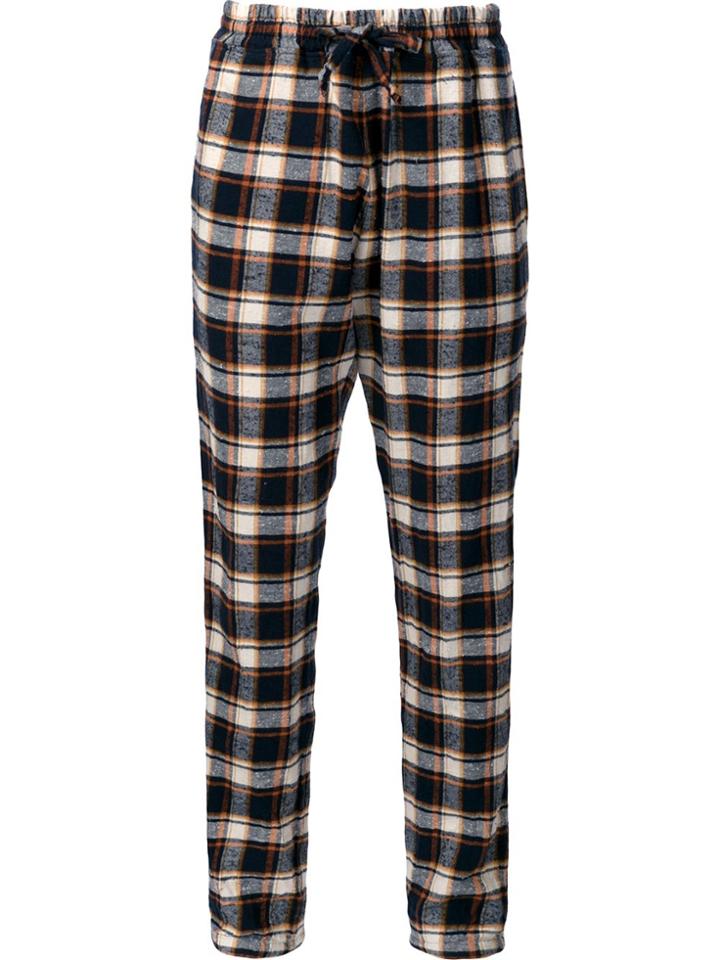 Faith Connexion Checked Track Pants - Blue