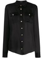 Balmain Button-down Tailored Blouse - Black