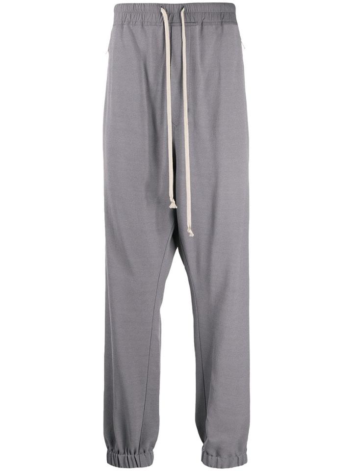 Rick Owens Dropped Crotch Sweat Pants - Blue