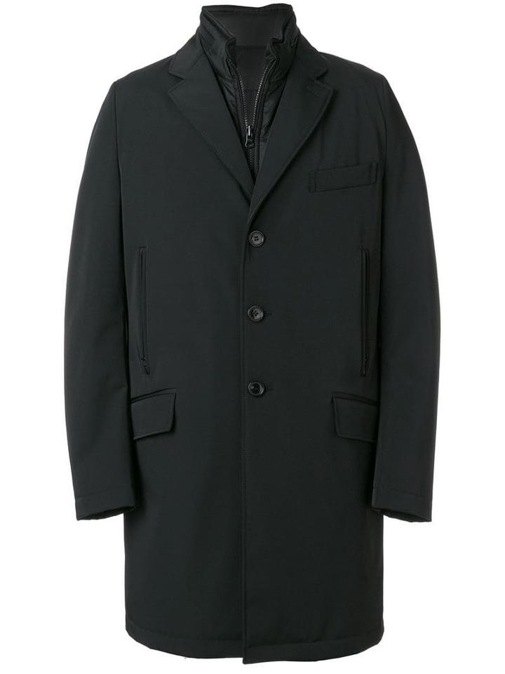 Fay Hybrid Single Breasted Coat - Clrb999