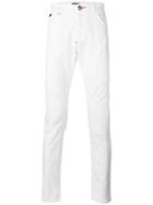 Philipp Plein Dream Super Straight Jeans, Men's, Size: 30, White, Cotton/spandex/elastane