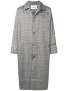 Han Kj0benhavn Check Trench Coat - Grey