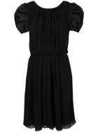 Giorgio Armani Front Pleat Dress - Black