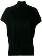 Elisabetta Franchi Hi-low Turtle Neck Jumper - Black