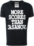 Moschino More Scores Than Casanova T-shirt - Black