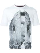 Antonio Marras Collage Print T-shirt, Men's, Size: Medium, White, Cotton