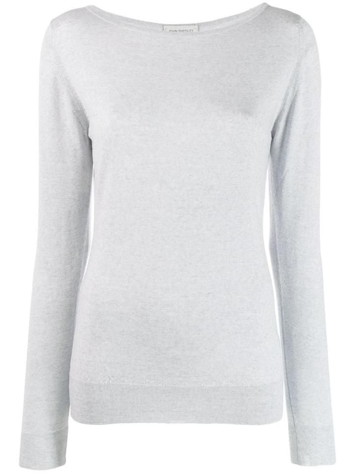 John Smedley Susan Boat Neck Jumper - Grey