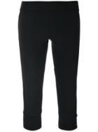 Adidas By Stella Mccartney Cropped Performance Leggings - Black