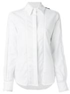 Preen By Thornton Bregazzi Colour Block Shirt, Women's, Size: Small, White, Cotton/viscose/spandex/elastane
