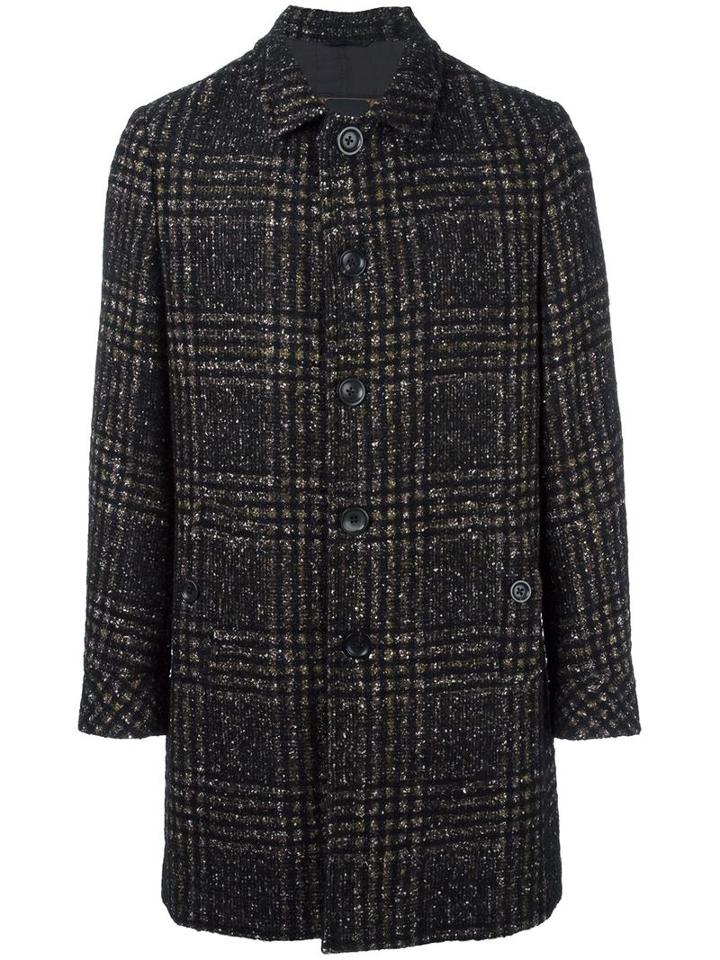 Paltò 'pual' Coat, Men's, Size: 46, Black, Polyester/nylon/cotton/silk