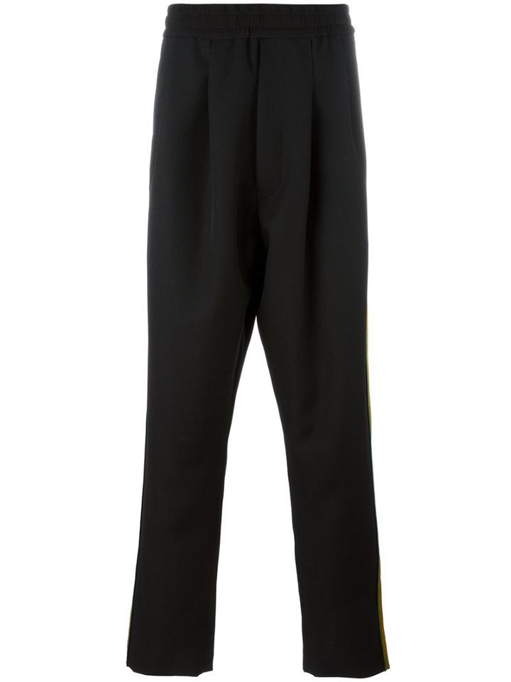 Haider Ackermann Side Stripe Track Pants, Size: Medium, Black, Polyester/spandex/elastane/viscose/cotton