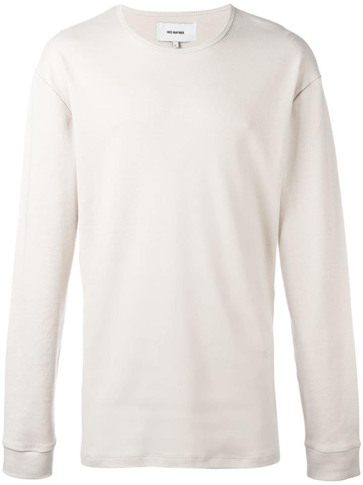 Hed Mayner Oversized Sweatshirt - Nude & Neutrals