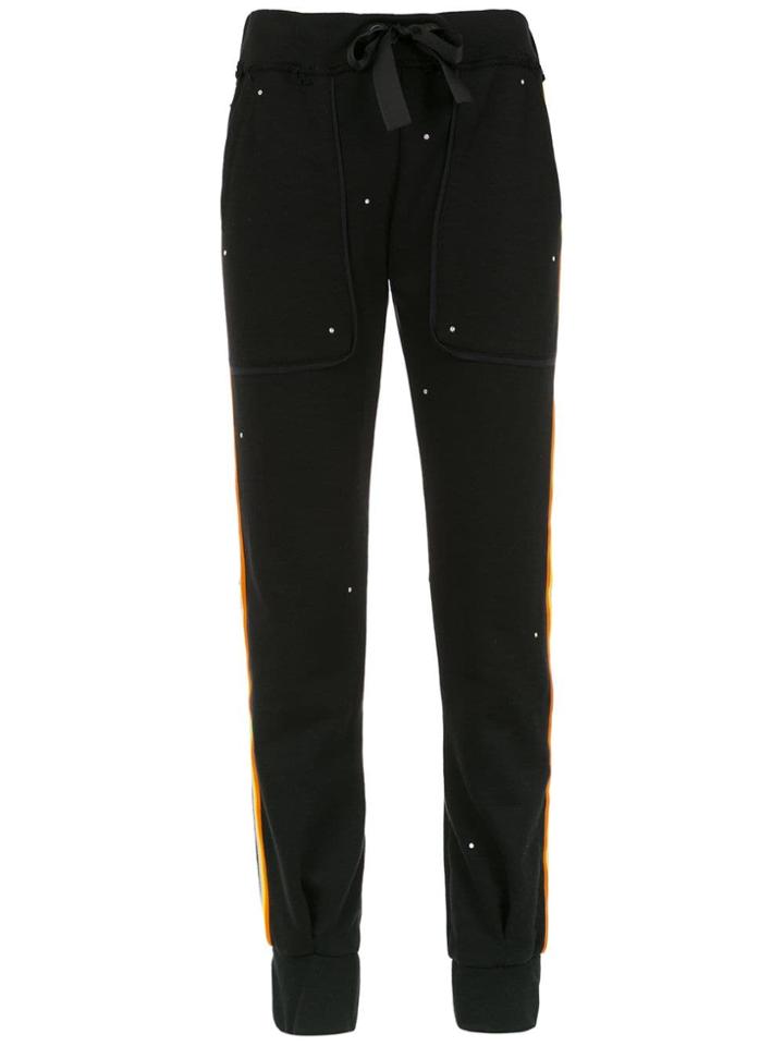 Andrea Bogosian Side Stripe Joggers - Black