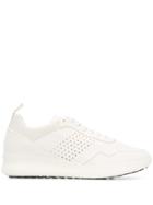 Baldinini Perforated Lace-up Sneakers - White