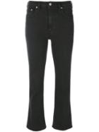 Golden Goose Deluxe Brand - Flared Cropped Jeans - Women - Cotton - 26, Black, Cotton