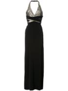 Lanvin - Halterneck Gown - Women - Silk/polyester/triacetate - 36, Black, Silk/polyester/triacetate
