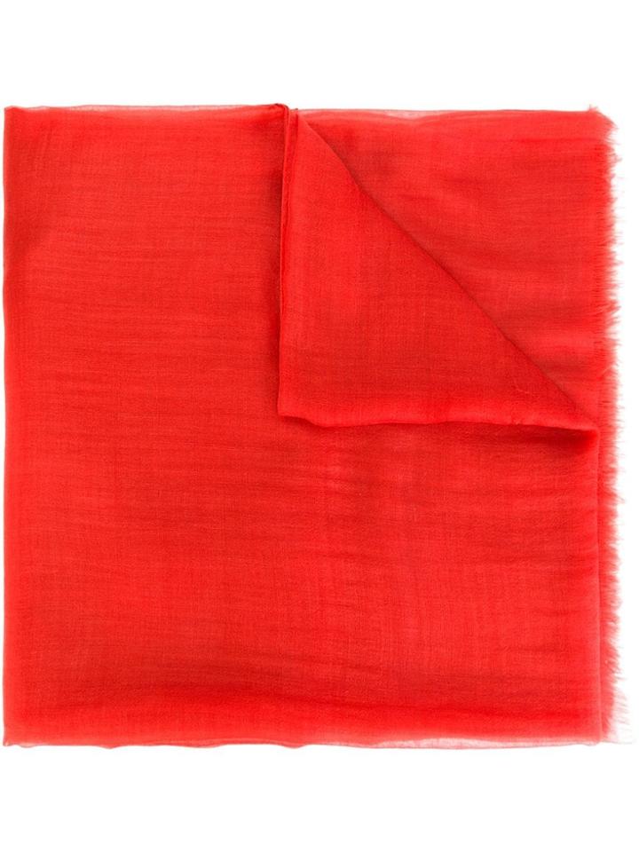 Salvatore Ferragamo 'nuvola' Scarf - Red
