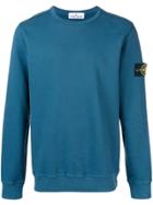 Stone Island Logo Sleeve Sweatshirt - Blue