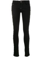 Philipp Plein Slim Fit Stars Jeans - Black