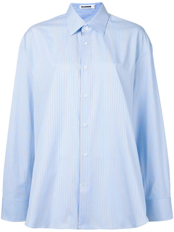 Jil Sander - Striped Shirt - Women - Spandex/elastane/wool - 32, White, Spandex/elastane/wool