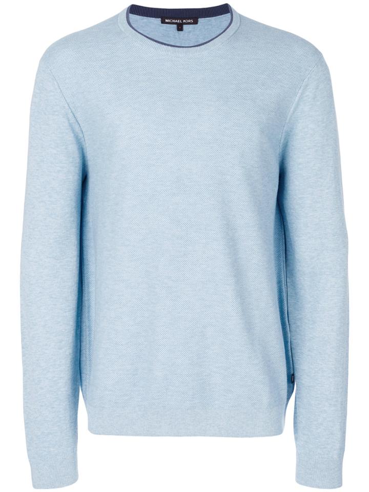Michael Kors Collection Crew Neck Jumper - Blue