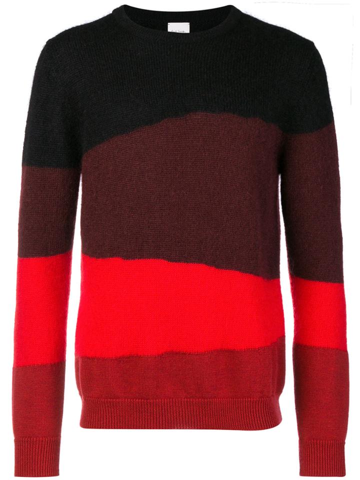Paul Smith Tonal Stripe Sweater - Red
