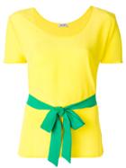 Liu Jo Synthpop Belted T-shirt - Yellow & Orange