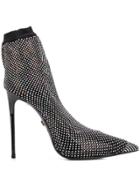 Le Silla Embellished Sock Boots - Black