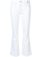 Amo Stretch Fit Cropped Jeans, Women's, Size: 25, White, Cotton/spandex/elastane