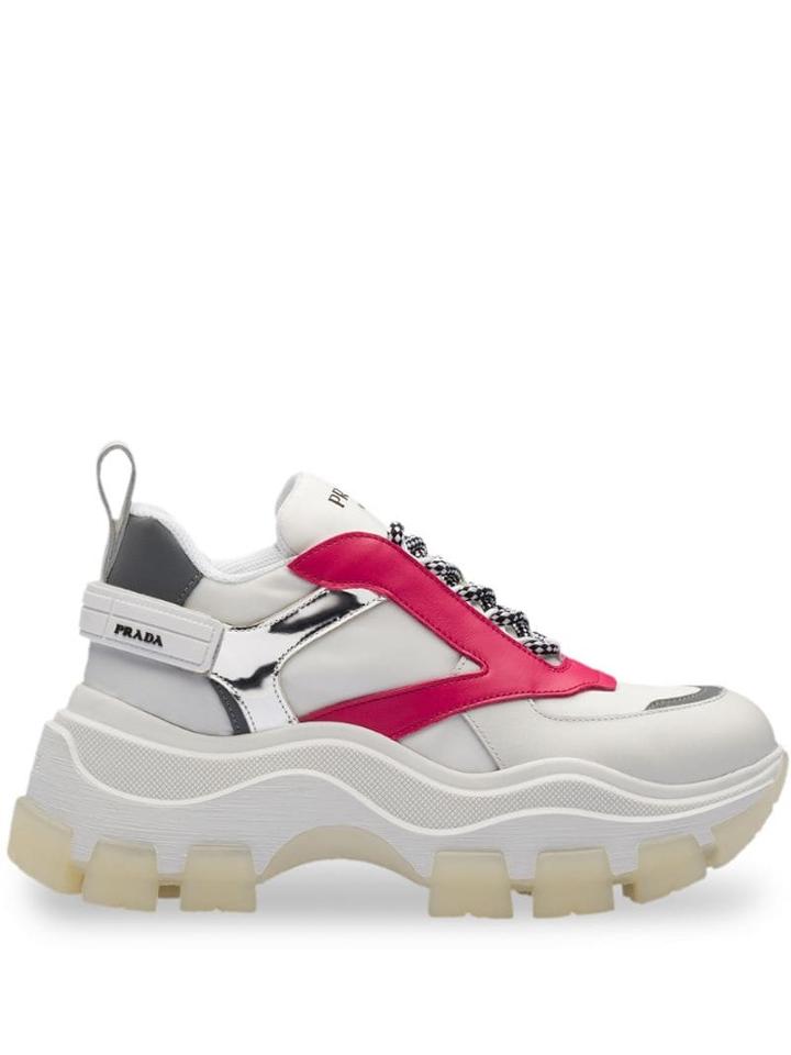 Prada Block Low Top Sneakers - White