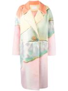 Peter Pilotto Multicoloured Rny Mtch Painted Boucle Coat - Pink