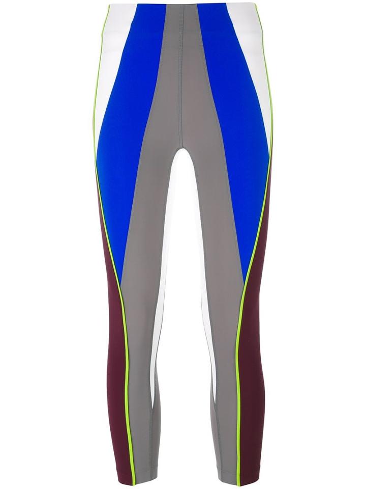 No Ka' Oi Neon Detail Leggings, Women's, Size: Medium, Red, Polyamide/spandex/elastane