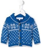Tartine Et Chocolat - Shawl Collar Cardigan - Kids - Cotton/polyamide/viscose/wool - 9 Mth, Infant Boy's, Blue