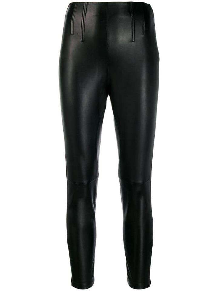 Pinko Cropped Skinny Trousers - Black