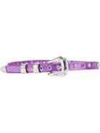 Faith Connexion Iridescent Thin Belt, Women's, Size: Medium, Pink/purple, Brass/plastic