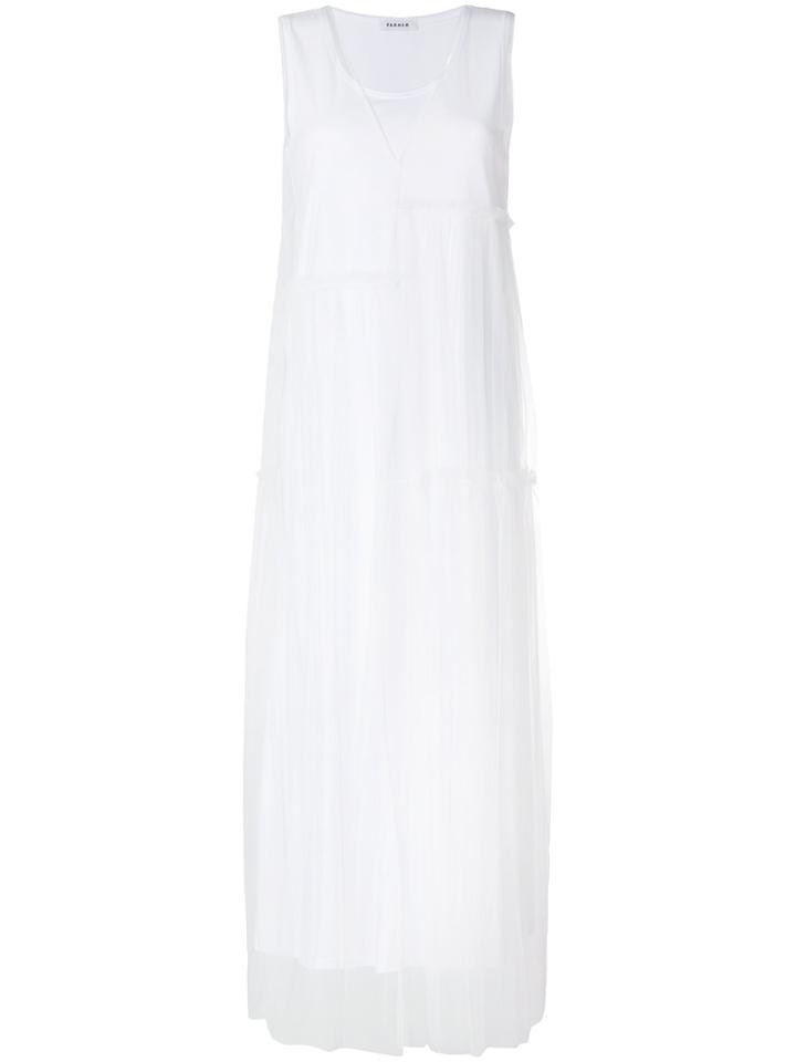 P.a.r.o.s.h. Layered Tulle Sun Dress - White