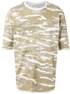 Maharishi Camouflage Print T-shirt, Men's, Size: Large, Green, Organic Cotton