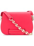 Carven Flap Shoulder Bag - Pink & Purple