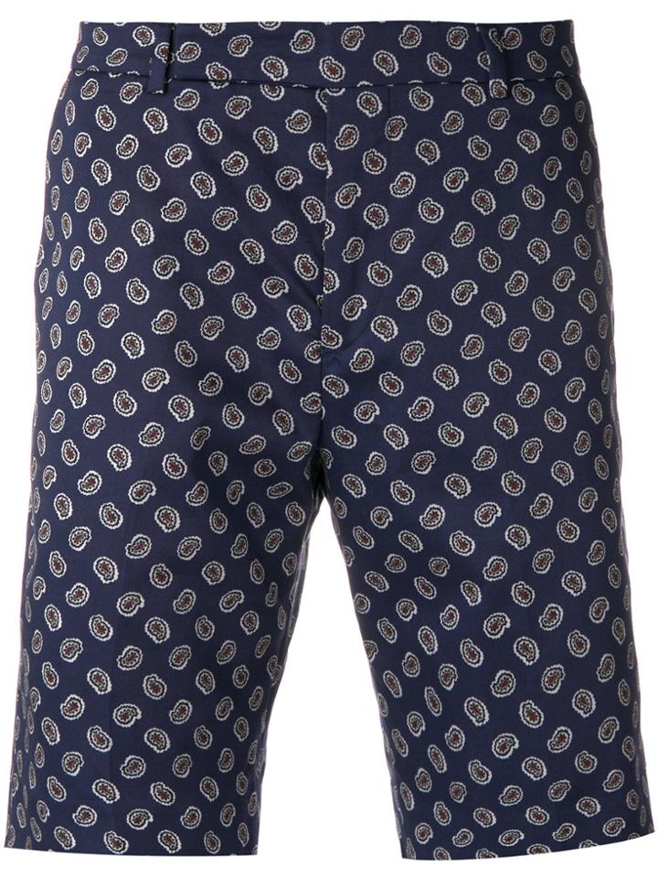 Paul Smith Paisley-print Shorts - Blue