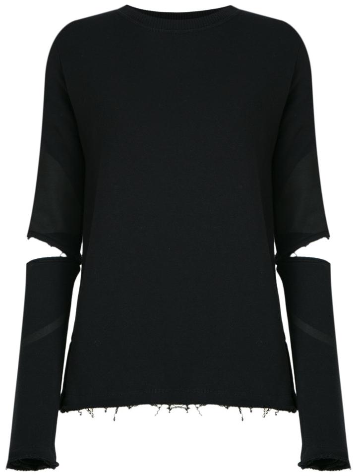 Andrea Bogosian - Cut Out Details Sweatshirt - Women - Cotton/polyester - M, Black, Cotton/polyester