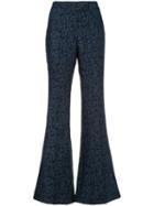 Rachel Zoe Lorette Snakeskin Print Trousers - Blue