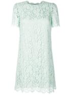 Dolce & Gabbana - Lace Embroidered Dress - Women - Silk/cotton/polyamide/viscose - 42, Green, Silk/cotton/polyamide/viscose