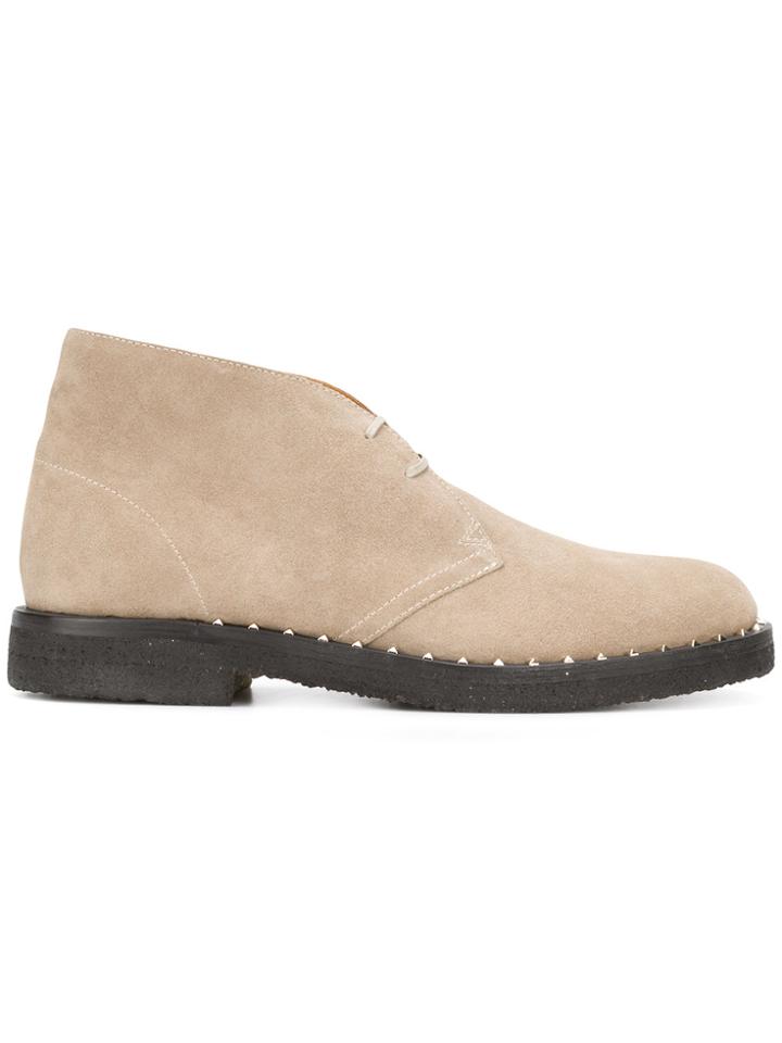 Valentino Valentino Garavani Rockstud Ankle Boots - Brown